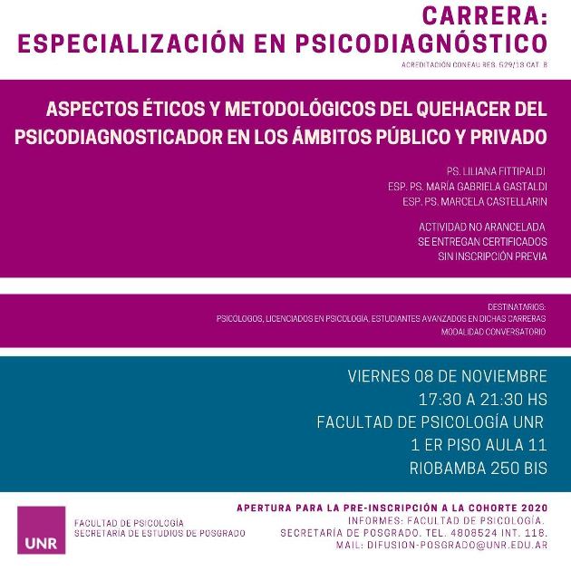carrera especializacion en psicodiagnostico