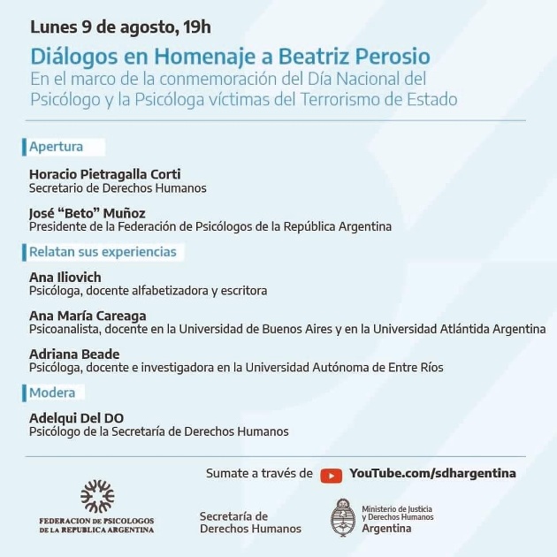 dia del psicologo victima de terrorismo de estado